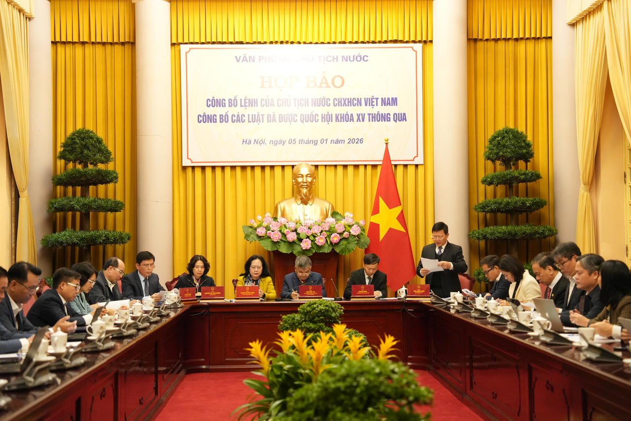 Công bố Lệnh của Chủ tịch nước về công bố 13 Luật được Quốc hội khóa XV thông qua