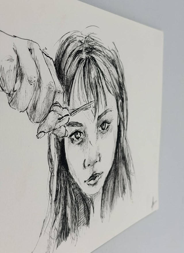 Tác phẩm "Facing it" của tác giả Từ Hoài An - Học sinh Tài năng Trung tâm GATE.