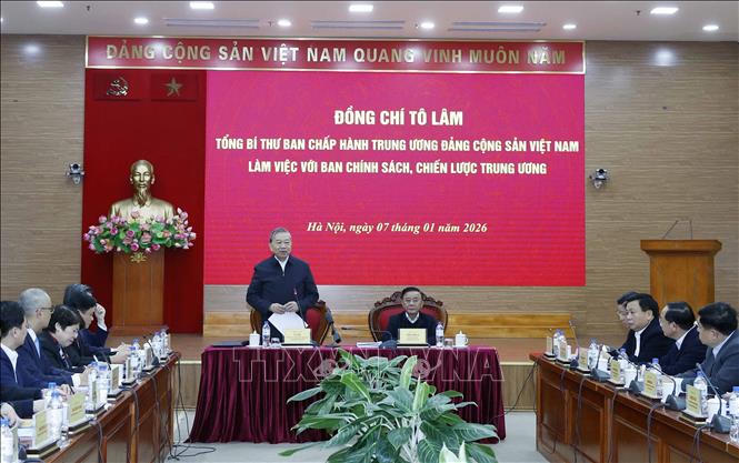 Tổng Bí thư Tô Lâm phát biểu chỉ đạo. Ảnh: Thống Nhất/TTXVN