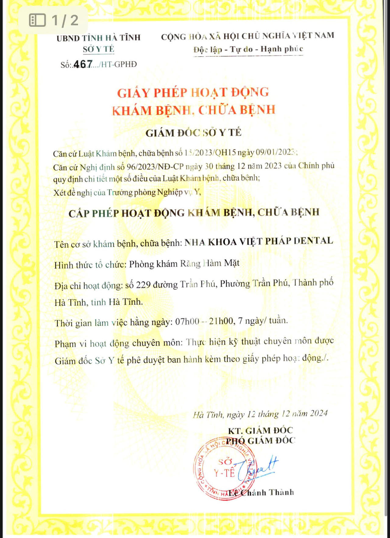 Nha khoa Việt Pháp Dental Hà Tĩnh – Nơi gửi trọn niềm tin cho nụ cười khỏe đẹp