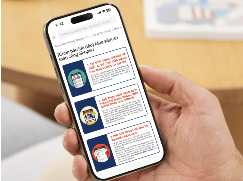 Chủ động cập nhật cảnh báo lừa đảo từ sàn cũng là thói quen cần thiết trong dịp cao điểm mua sắm.