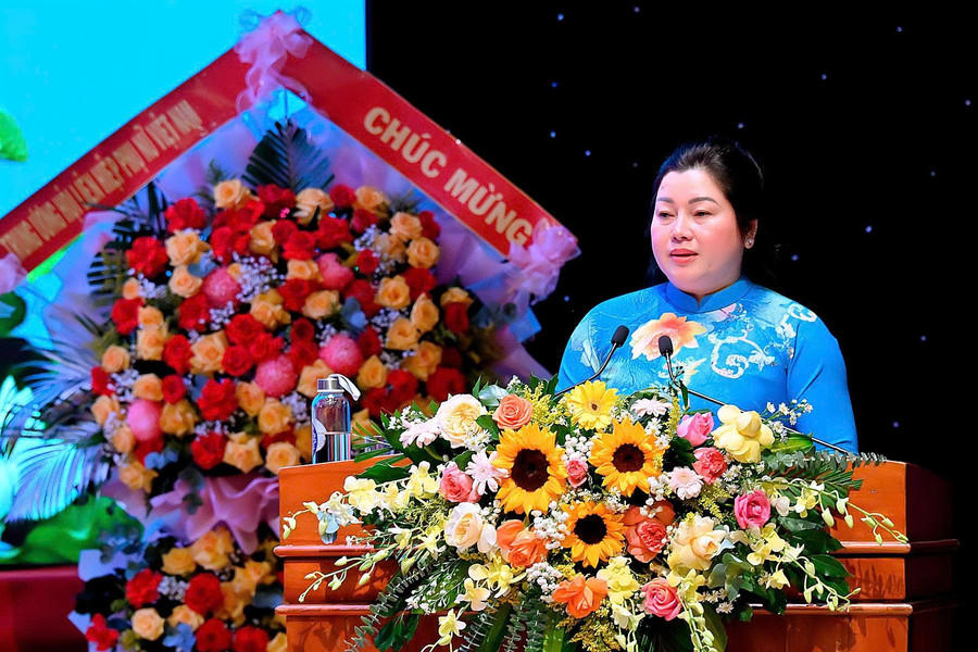 Tân Chủ tịch Hội LHPN tỉnh Gia Lai Lê Thị Ngọc Lam. (Ảnh: Báo Gia Lai)