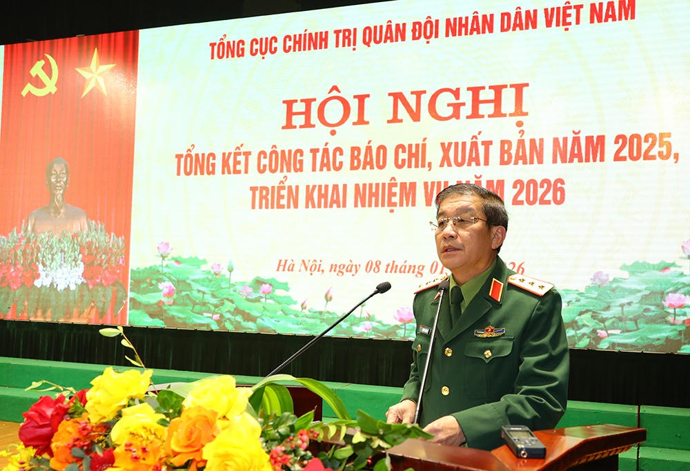 Thượng tướng Trương Thiên Tô phát biểu (ảnh BQP). 