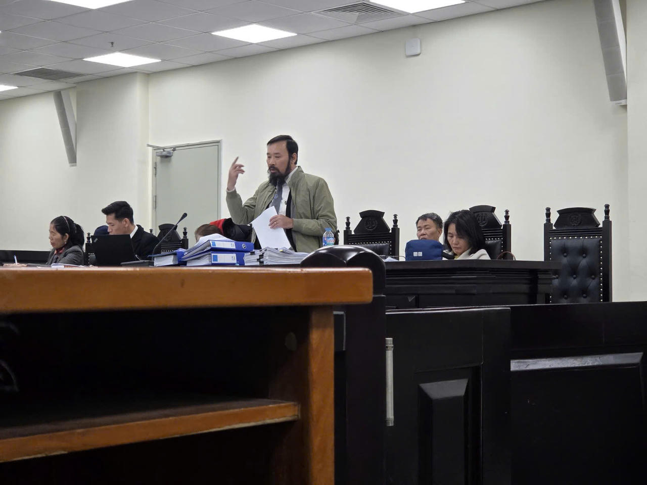 Luật sư La Văn Thái tại phiên Tòa