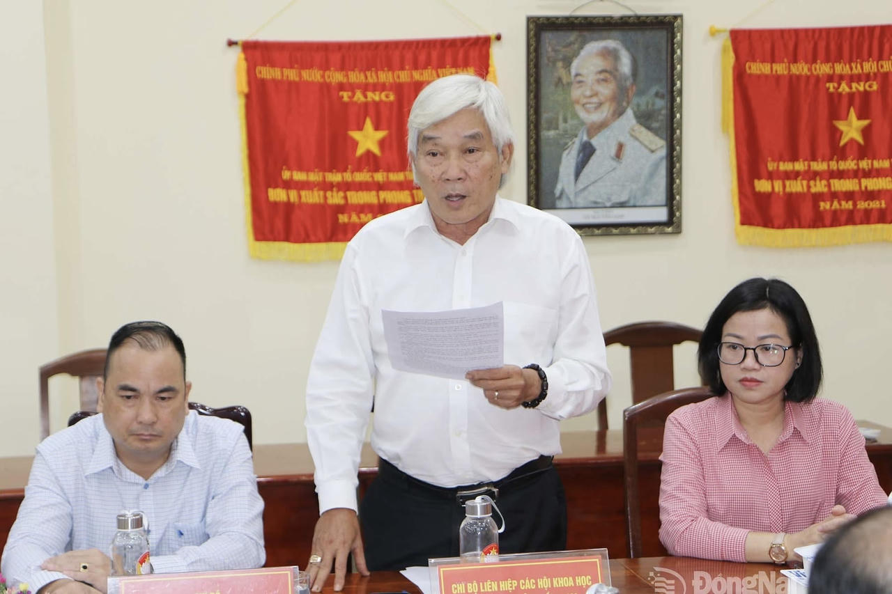 Đại biểu phát biểu tham luận tại hội nghị. (Ảnh: BĐN)