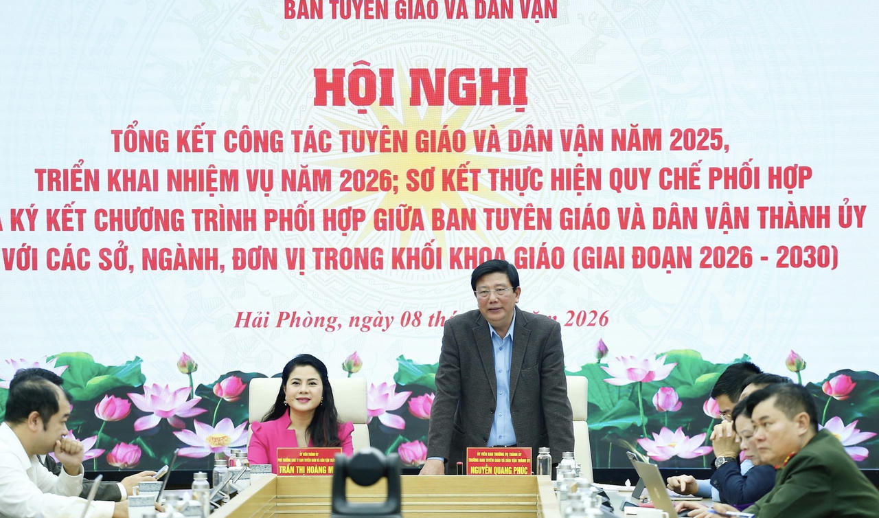 Hải Phòng: Nâng cao vai trò công tác Tuyên giáo, Dân vận trong giai đoạn phát triển mới
