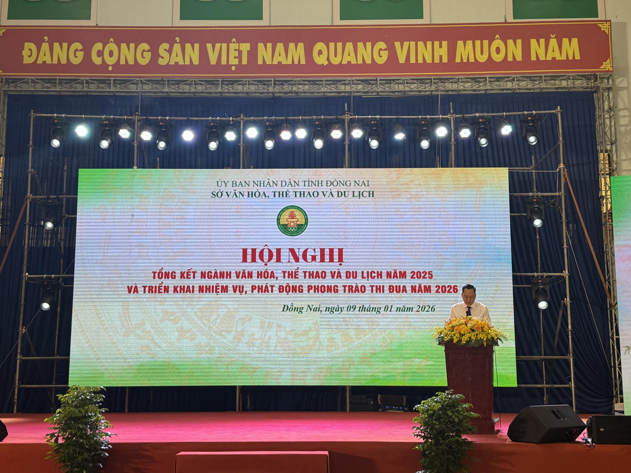 Lãnh đạo Sở Văn hóa, Thể thao và Du lịch tỉnh Đồng Nai phát động&nbsp; phong trào thi đua yêu nước năm 2026.
