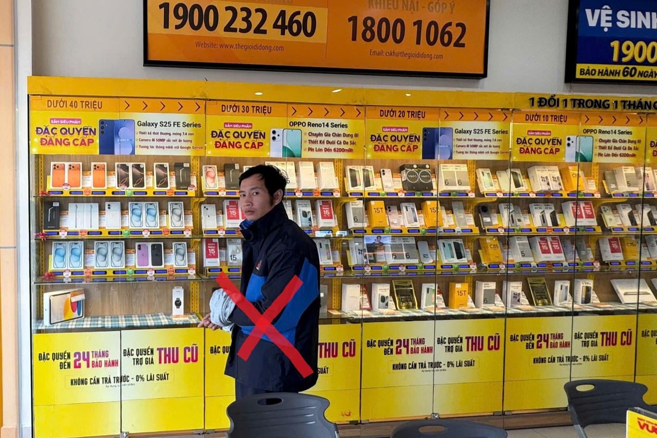  Bắt giữ đối tượng trộm 9 chiếc điện thoại của Thế giới di động 
