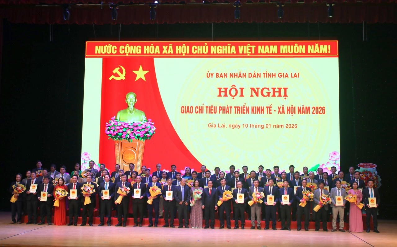 Năm 2026, Gia Lai đặt mục tiêu phấn đấu tăng trưởng GRDP trên 10%