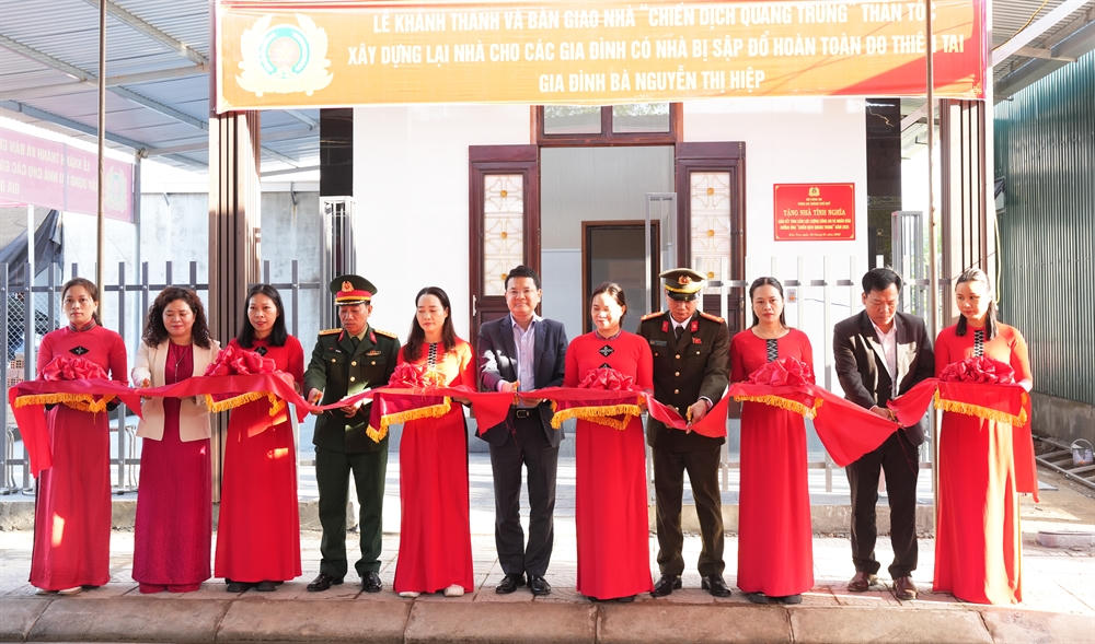 TP Huế hoàn thành 'Chiến dịch Quang Trung' xây mới, sửa chữa nhà ở cho các hộ dân bị ảnh hưởng bởi thiên tai