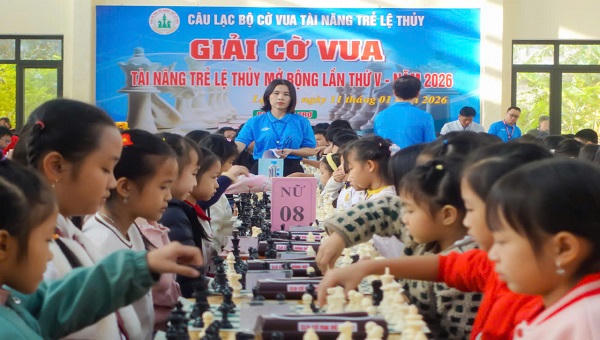 Quảng Trị: Gần 400 kỳ thủ nhí tranh tài tại Giải Cờ vua Tài năng trẻ lần thứ 5