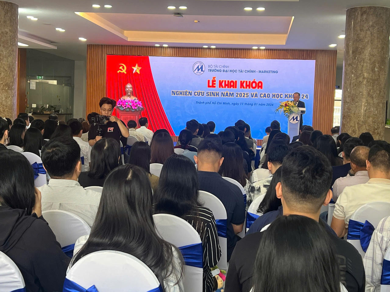 Toàn cảnh buổi lễ khai giảng nghiên cứu sinh năm 2025 và cao học Khóa 24