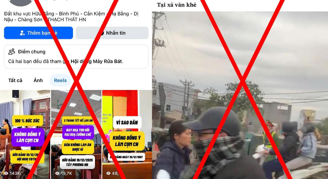 Cảnh giác chiêu trò lợi dụng giải phóng mặt bằng xây dựng cầu vượt sông Hồng để thông tin xuyên tạc