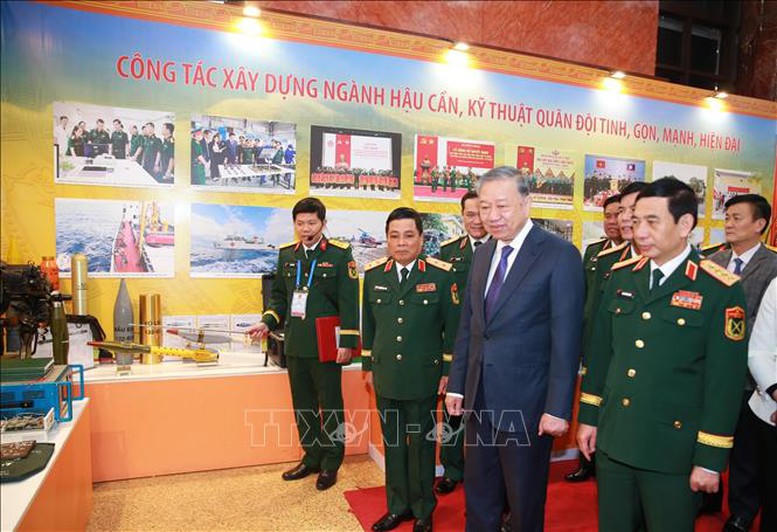 Tổng Bí thư Tô Lâm: Đổi mới, hoàn thiện phương thức bảo đảm hậu cần, kỹ thuật trong tình hình mới- Ảnh 3.