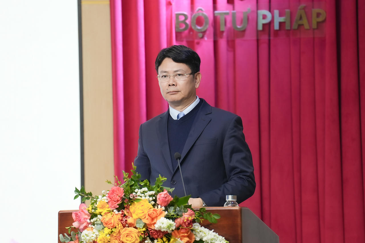 Thứ trưởng Nguyễn Thanh Tịnh phát biểu tại buổi lễ.