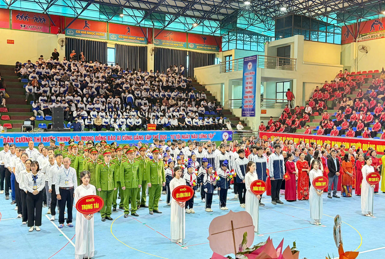 Phường Đông Triều (Quảng Ninh): Khai mạc Đại hội thể dục thể thao chào mừng các ngày lễ lớn của đất nước