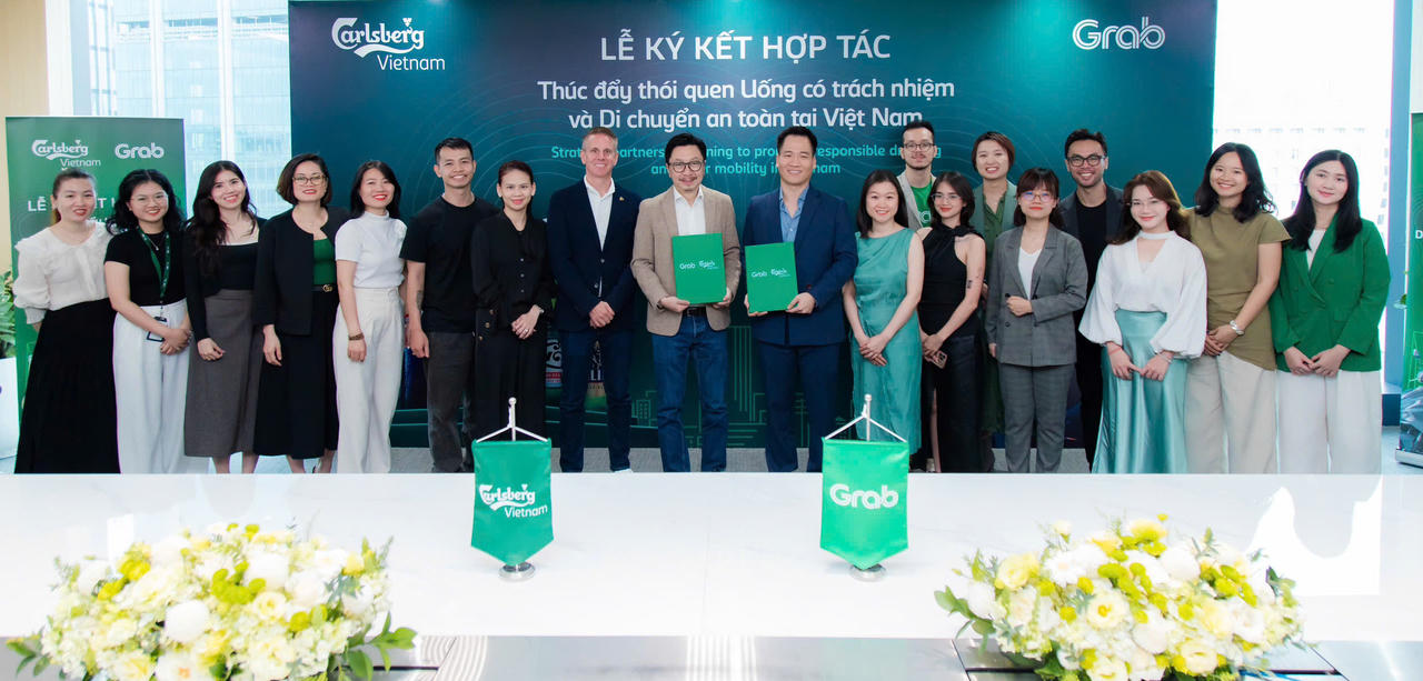 Carlsberg Việt Nam và Grab hợp tác thúc đẩy thói quen uống có trách nhiệm và di chuyển an toàn tại Việt Nam