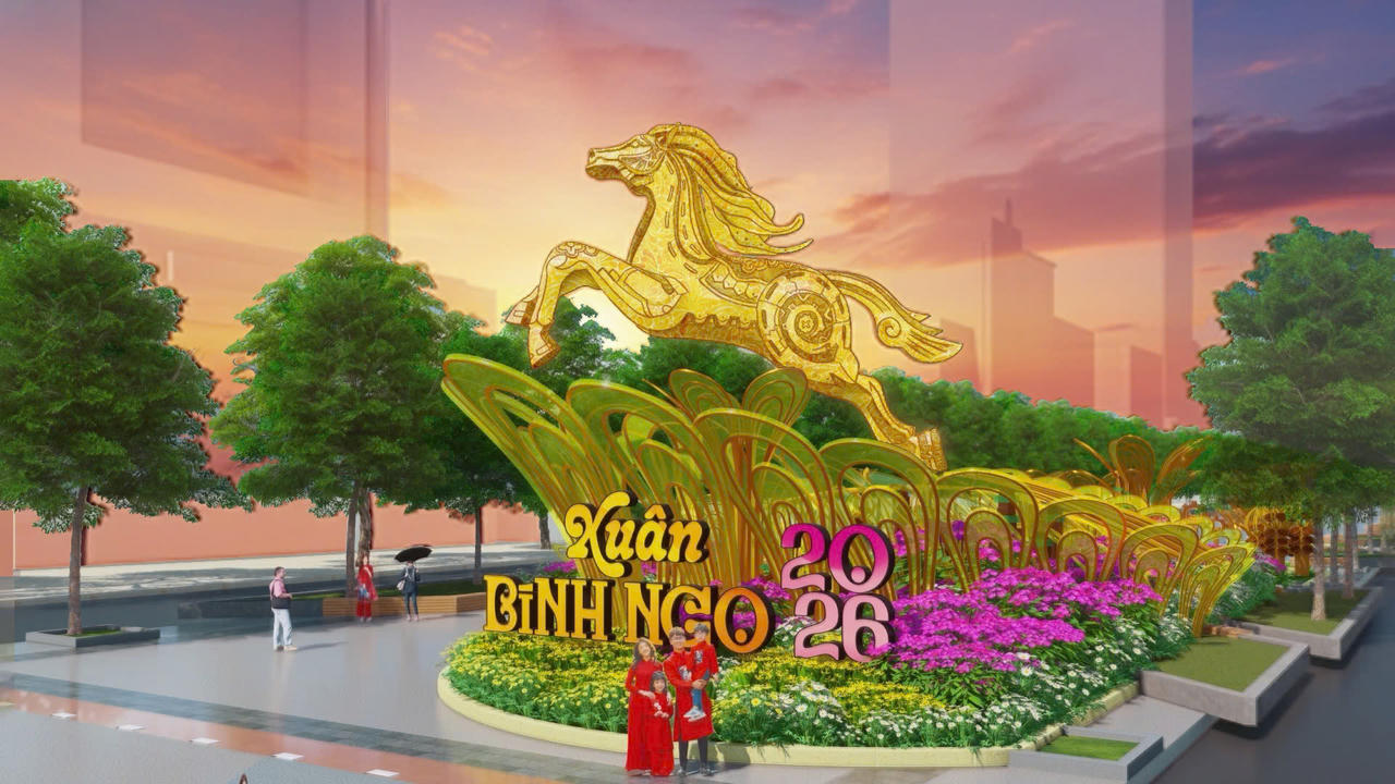 Đường hoa Nguyễn Huệ Tết Bính Ngọ 2026: “Xuân hội tụ – Vững bước vươn mình”
