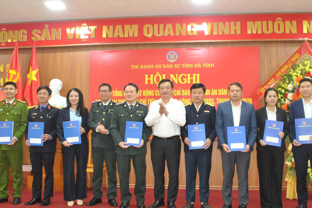 Ban Chỉ đạo THADS Hà Tĩnh: Điểm tựa điều phối, tháo gỡ 'nút thắt' nâng cao hiệu quả thi hành án