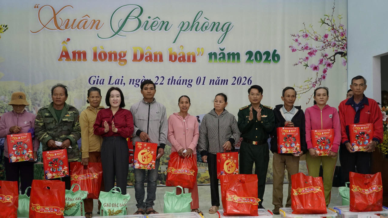 “Xuân Biên phòng - Ấm lòng dân Bản” 2026: Điểm tựa vững chắc cho đồng bào biên giới Gia Lai
