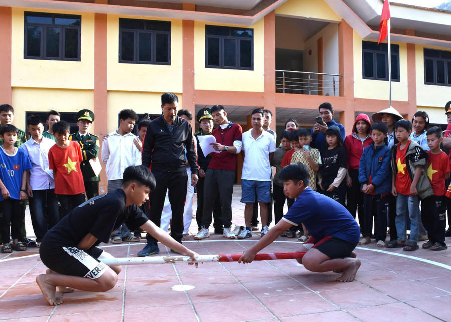 Hoạt động thể thao tại ngày hội.