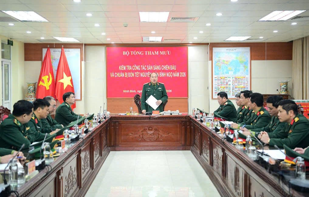 Đoàn Bộ Tổng Tham mưu thăm, làm việc với Bộ Chỉ huy Quân sự, Ban chỉ huy Bộ đội Biên phòng tỉnh Ninh Bình