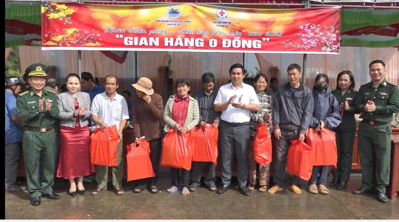 “Xuân Biên phòng - Ấm lòng dân Bản” 2026: Điểm tựa vững chắc cho đồng bào biên giới Gia Lai