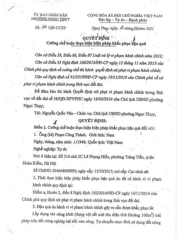 Bồ Đề, Hà Nội (Kỳ 2): Người thương binh già 6 năm mòn mỏi đi tìm công lý, Đâu là quyết định đúng- sai?