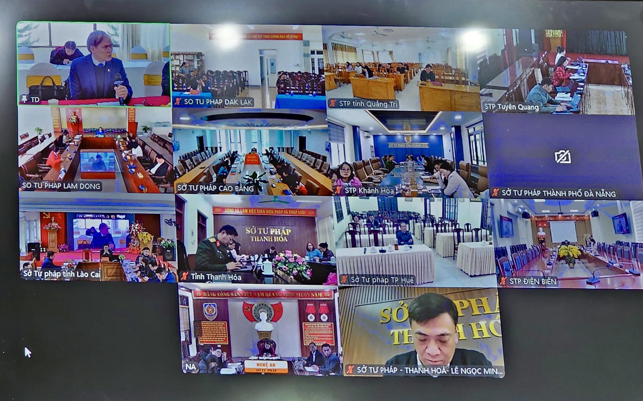 Các điểm cầu trực tuyến.