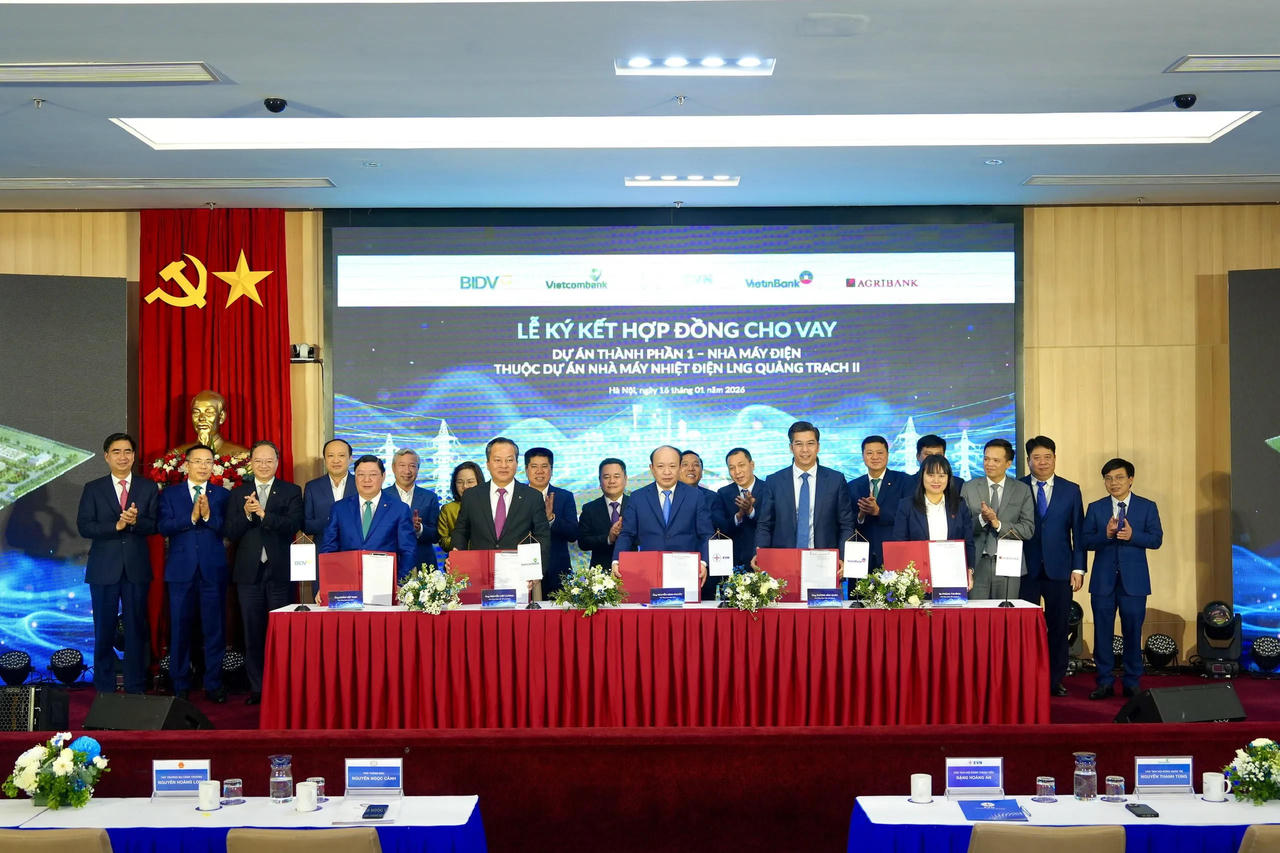 Vietcombank làm đầu mối thu xếp gần 30.000 tỷ đồng cho vay hợp vốn Dự án Nhà máy Nhiệt điện LNG Quảng Trạch II