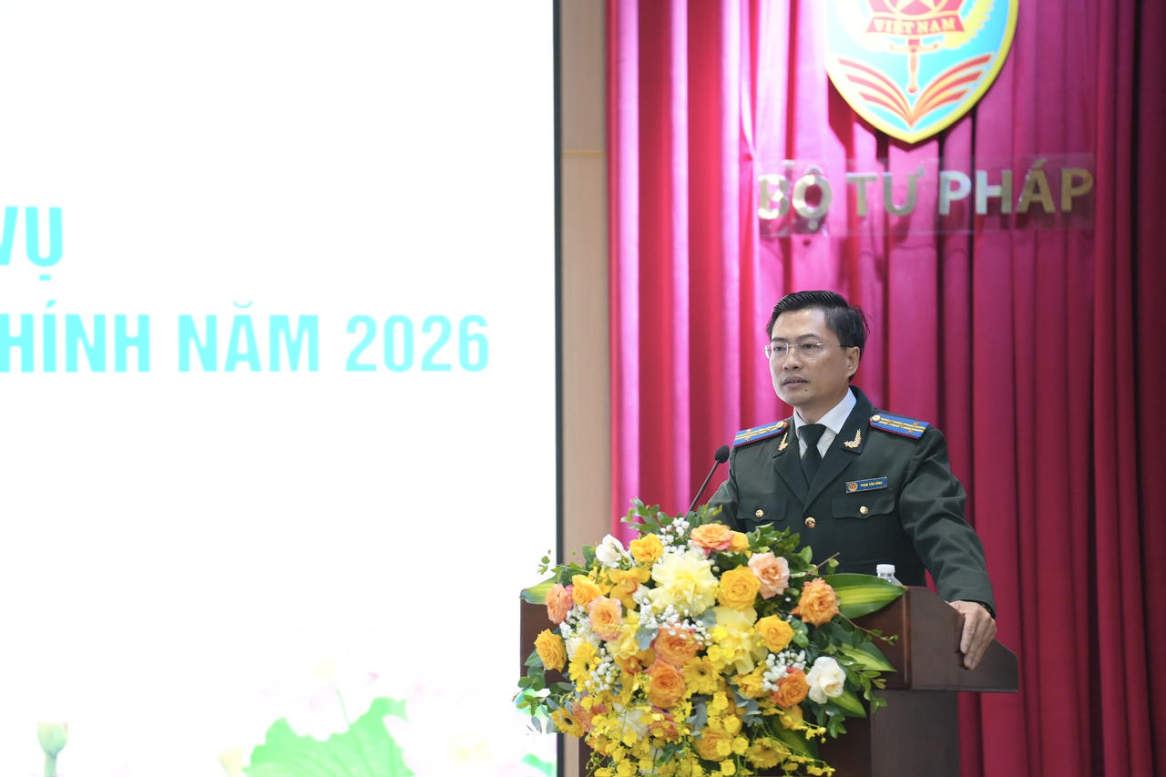 Trưởng THADS Hà Nội Phạm Văn Dũng tại Hội nghị triển khai công tác THADS, THAHC năm 2026, ảnh Hoàng Thư