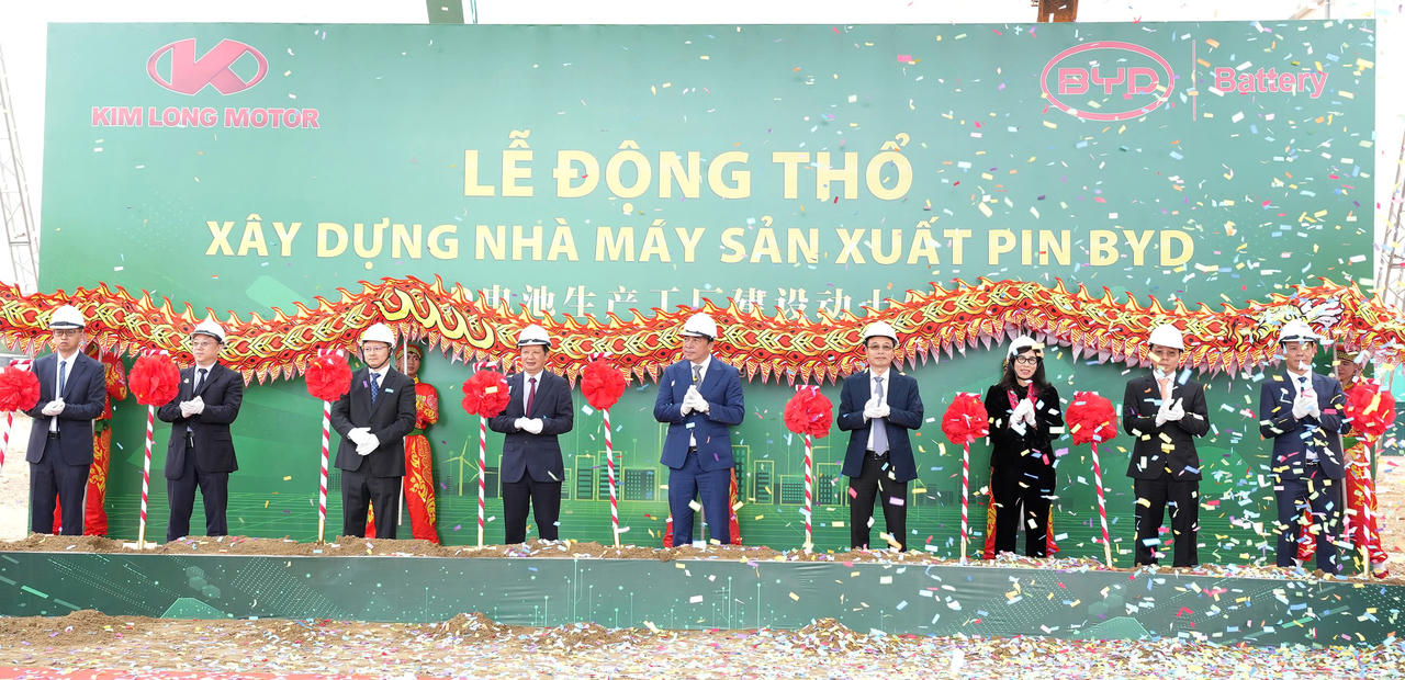 TP Huế: Động thổ xây dựng nhà máy sản xuất pin ô tô điện quy mô 130 triệu USD