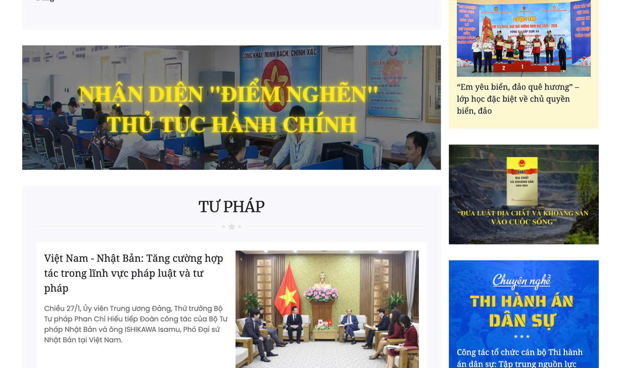 Báo Pháp luật Việt Nam mở Chuyên mục “NHẬN DIỆN “ĐIỂM NGHẼN” THỦ TỤC HÀNH CHÍNH” 