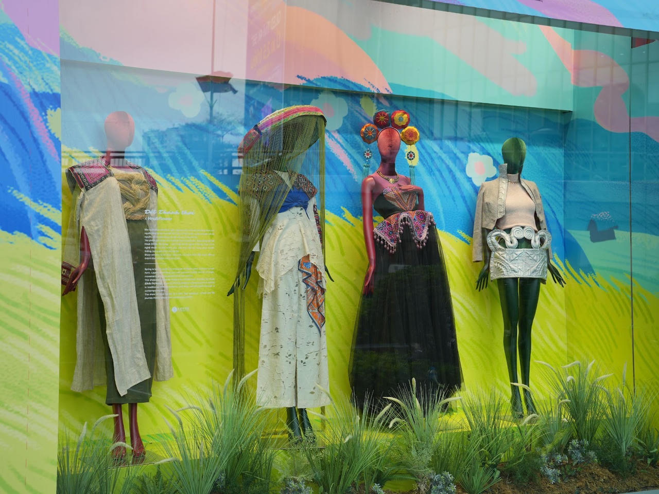 A group of mannequins in a store windowAI-generated content may be incorrect.