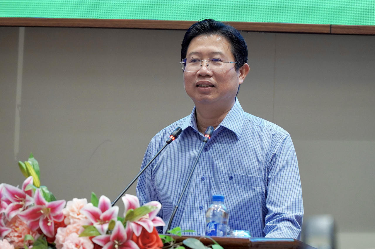 Ông Huỳnh Minh Tuấn - Trưởng Ban Chỉ đạo, Phó Chủ tịch UBND tỉnh Đồng Tháp. (Ảnh: Kim Ngân)
