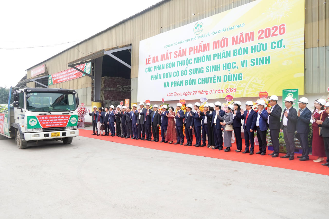 Supe Lâm Thao giới thiệu các dòng phân bón mới năm 2026 – bước tiến xanh cho nền nông nghiệp bền vững
