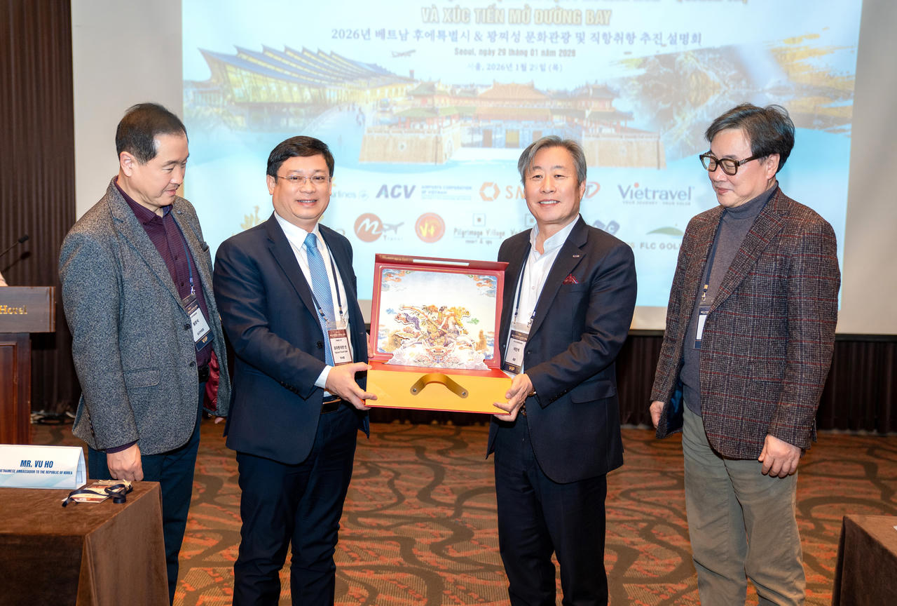 Huế và Quảng Trị giới thiệu du lịch, xúc tiến mở đường bay đến Hàn Quốc