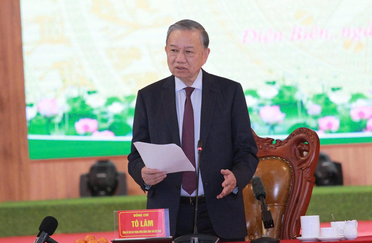 Tổng Bí thư Tô Lâm làm việc với lãnh đạo chủ chốt tỉnh Điện Biên