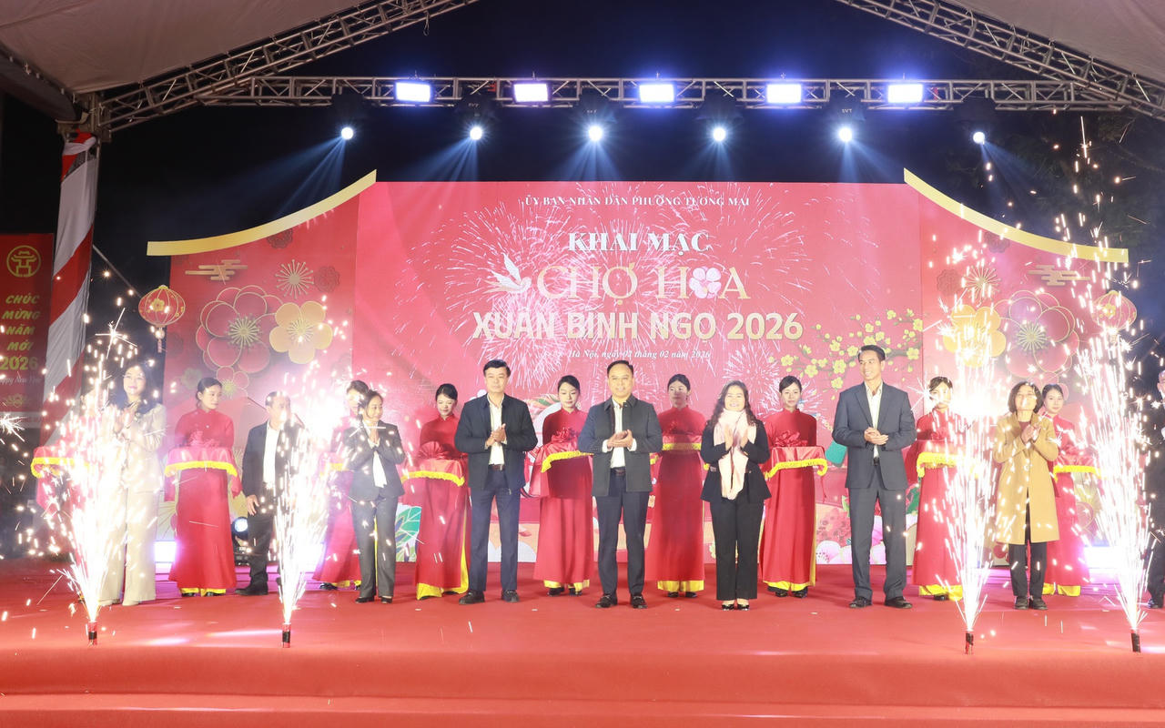 Hà Nội: Gần 100 nhà vườn tham gia Chợ hoa Xuân phường Tương Mai 