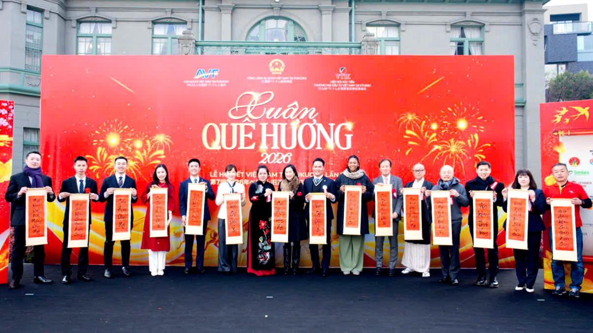 Xuân Quê Hương 2026 – Không gian Tết Cổ truyền Việt Namtại Fukuoka, Nhật Bản