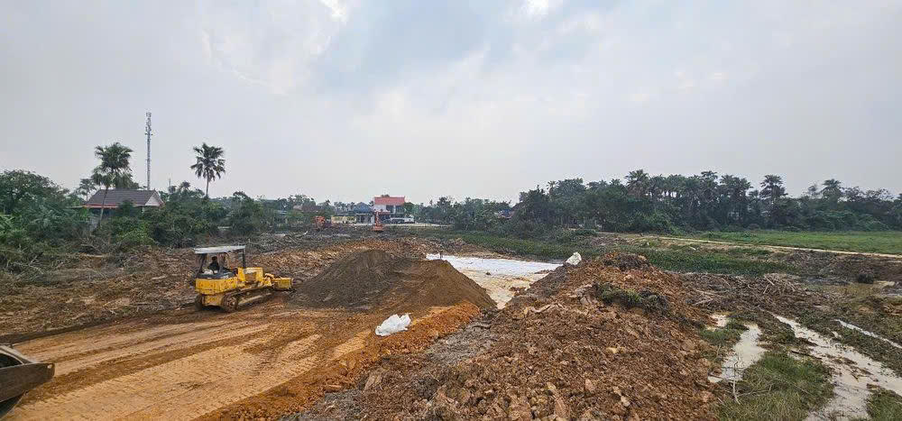 Khu tái định cư tổ dân phố Liên Vinh, phường Hà Huy Tập đến nay đã hoàn thành khoảng 55% tiến độ.&nbsp;