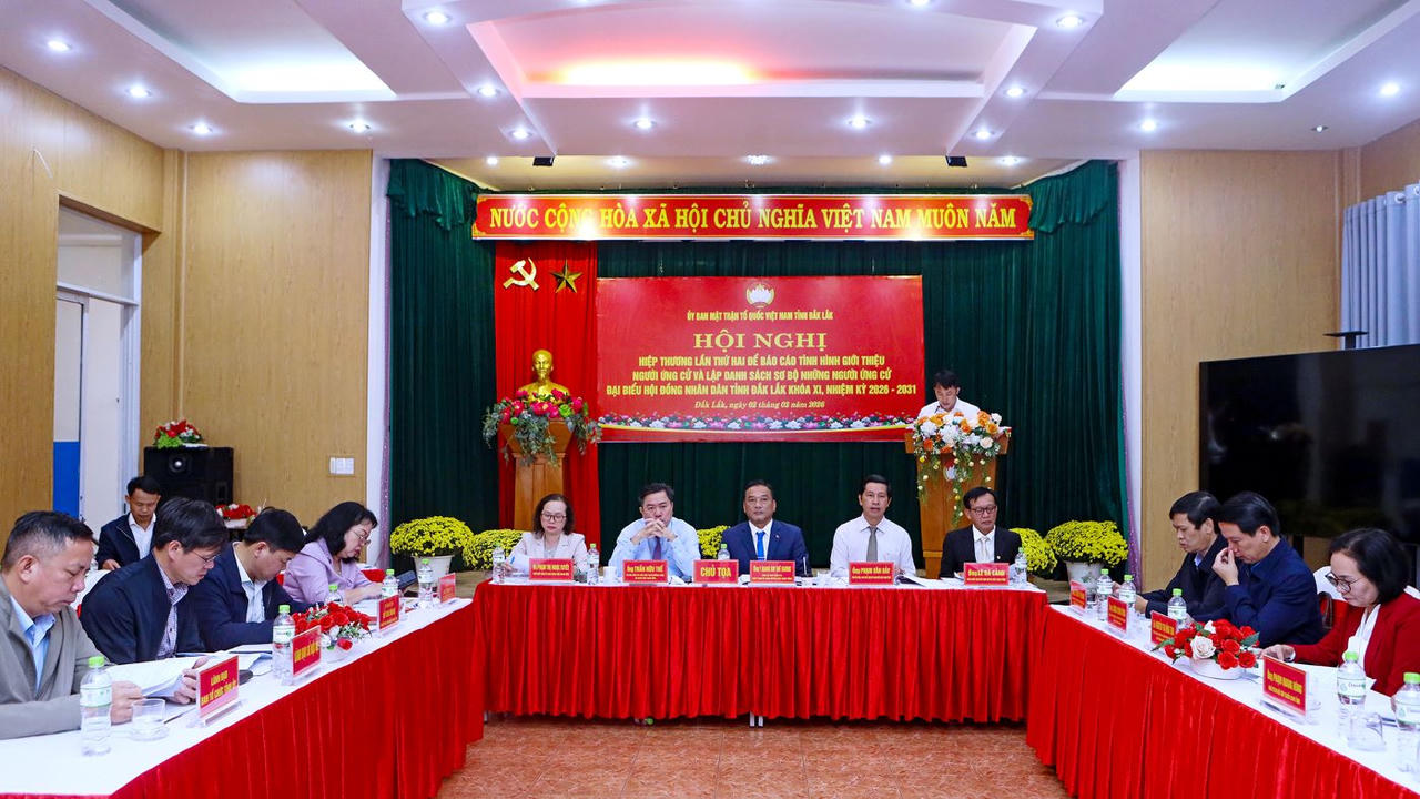 Đắk Lắk thống nhất danh sách sơ bộ 144 người ứng cử đại biểu Hội đồng Nhân dân khóa mới