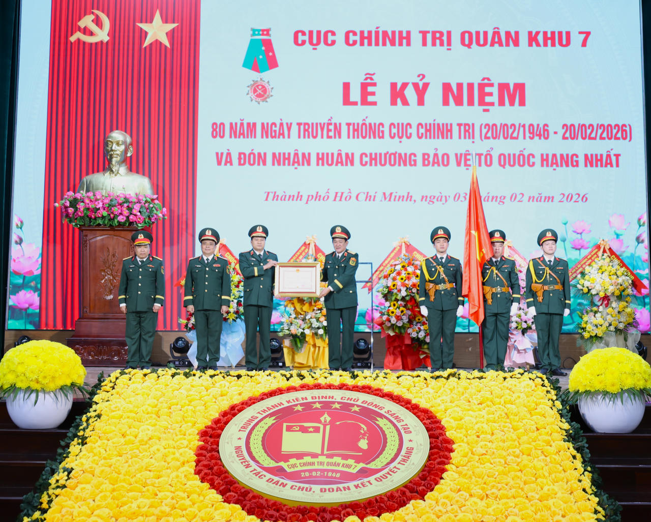 Cục Chính trị Quân khu 7 kỷ niệm 80 năm Ngày truyền thống, đón nhận Huân chương Bảo vệ Tổ quốc hạng Nhất