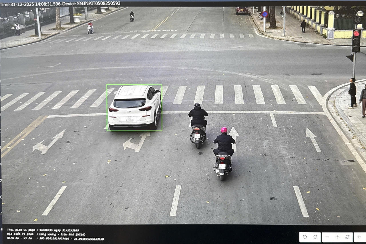 Danh sách gần 2.600 ô tô, xe máy bị camera AI phạt nguội ở Hà Nội 