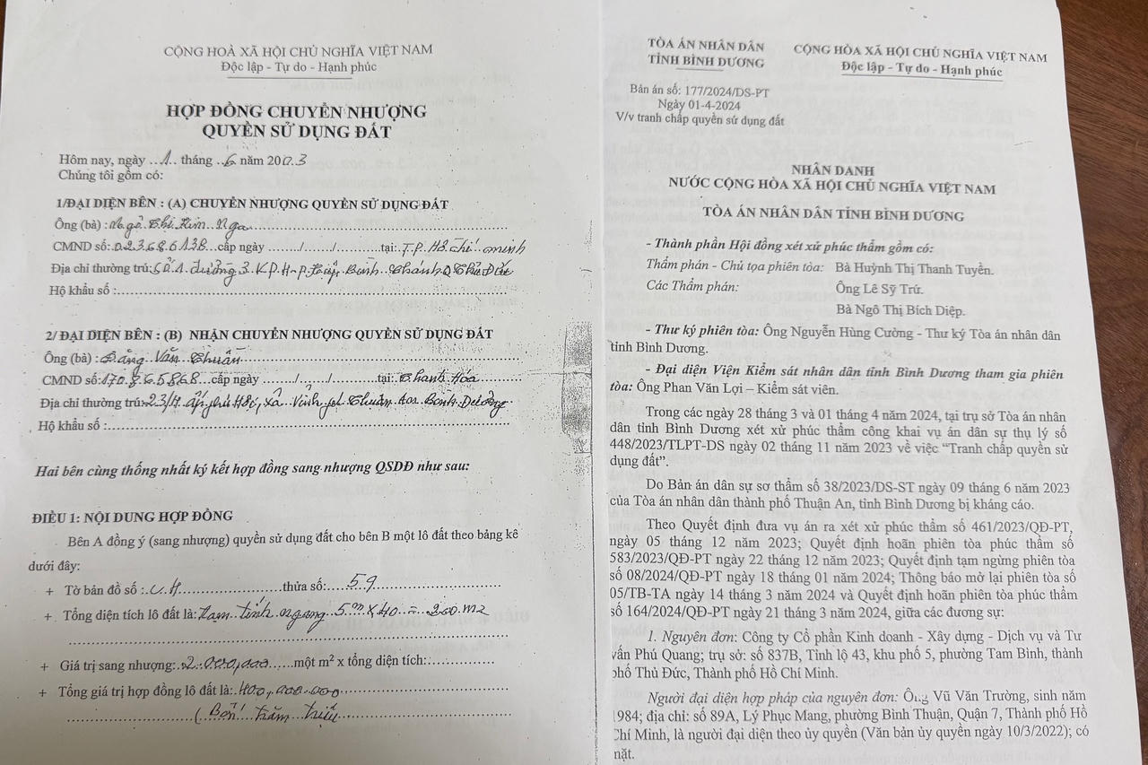 TP HCM: Tranh luận pháp lý về một hợp đồng chuyển nhượng đất bị tòa tuyên vô hiệu
