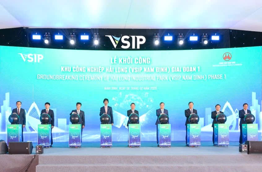 Ninh Bình khởi công khu công nghiệp Hải Long giai đoạn I