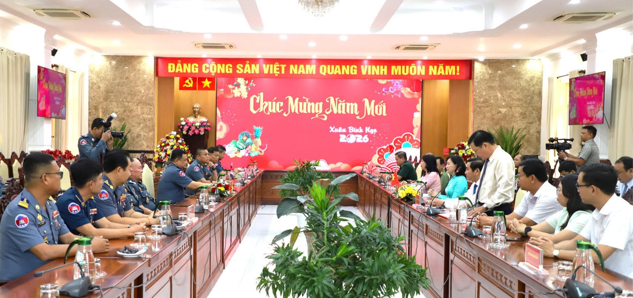 Quang cảnh buổi tiếp Đoàn.