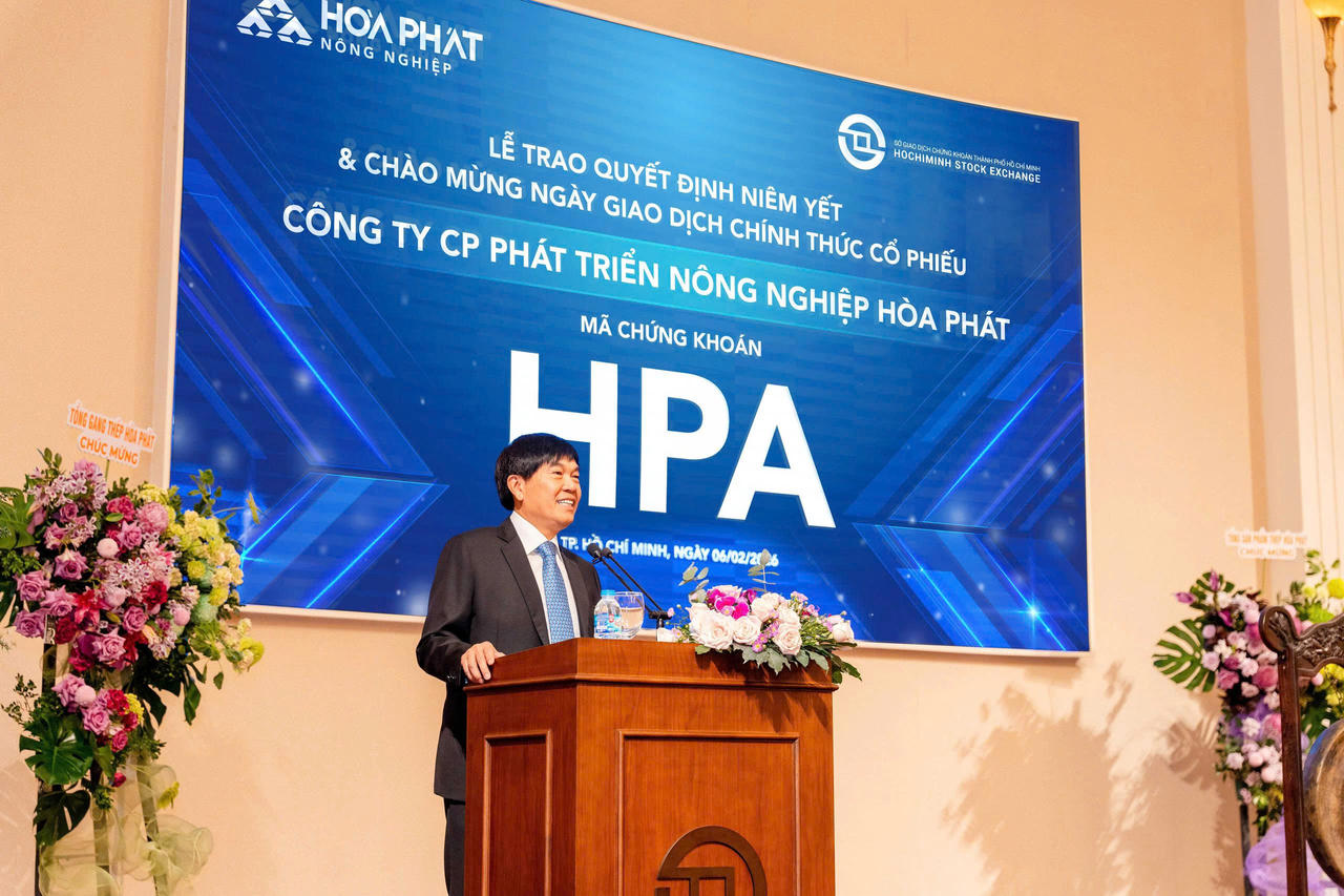 Ông Trần Đình Long, Chủ tịch Hội đồng quản trị Tập đoàn Hòa Phát tại buổi lễ