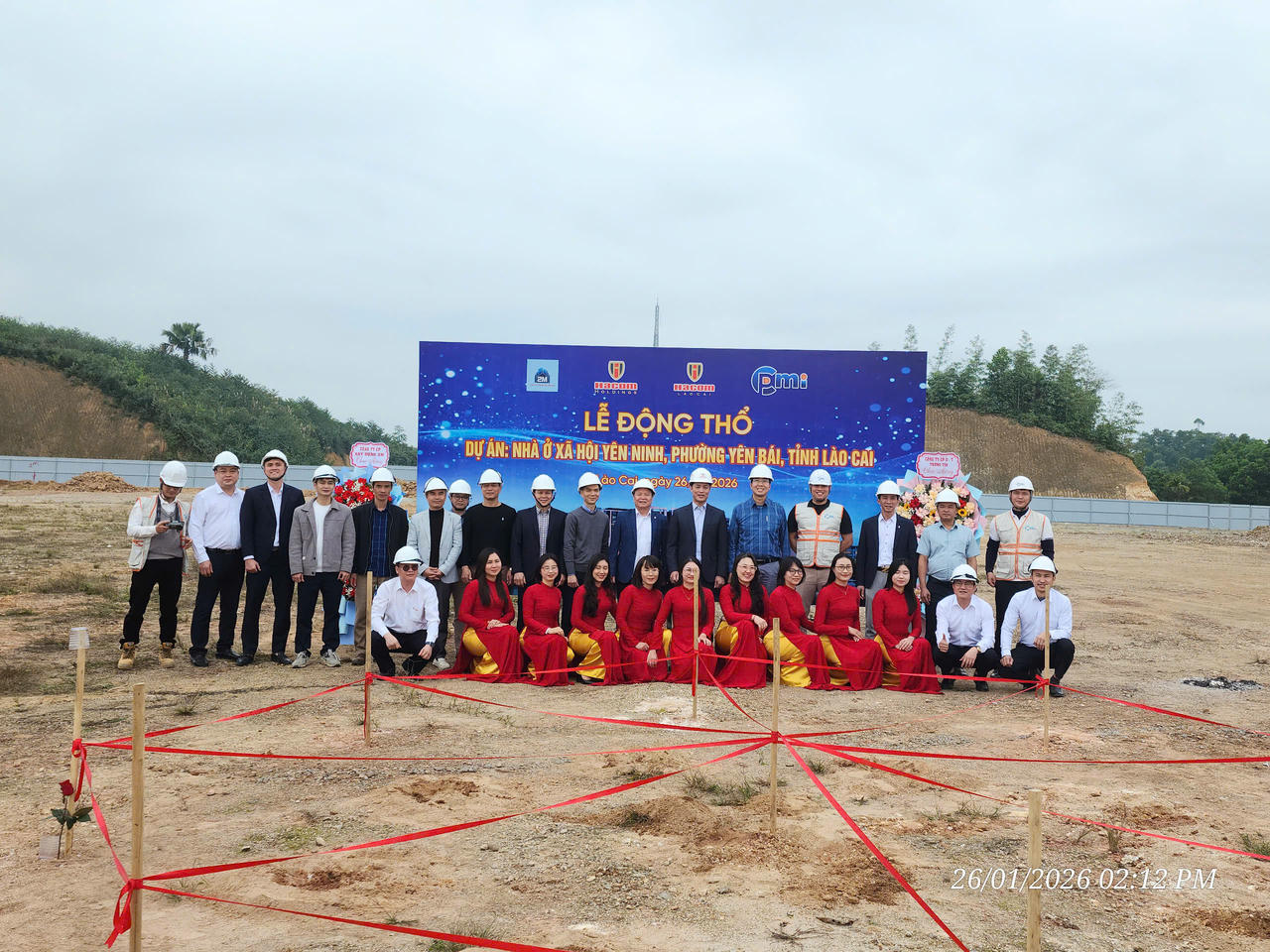 Động thổ Dự án NOXH Yên Ninh tại phường Yên Bái, tỉnh Lào Cai.