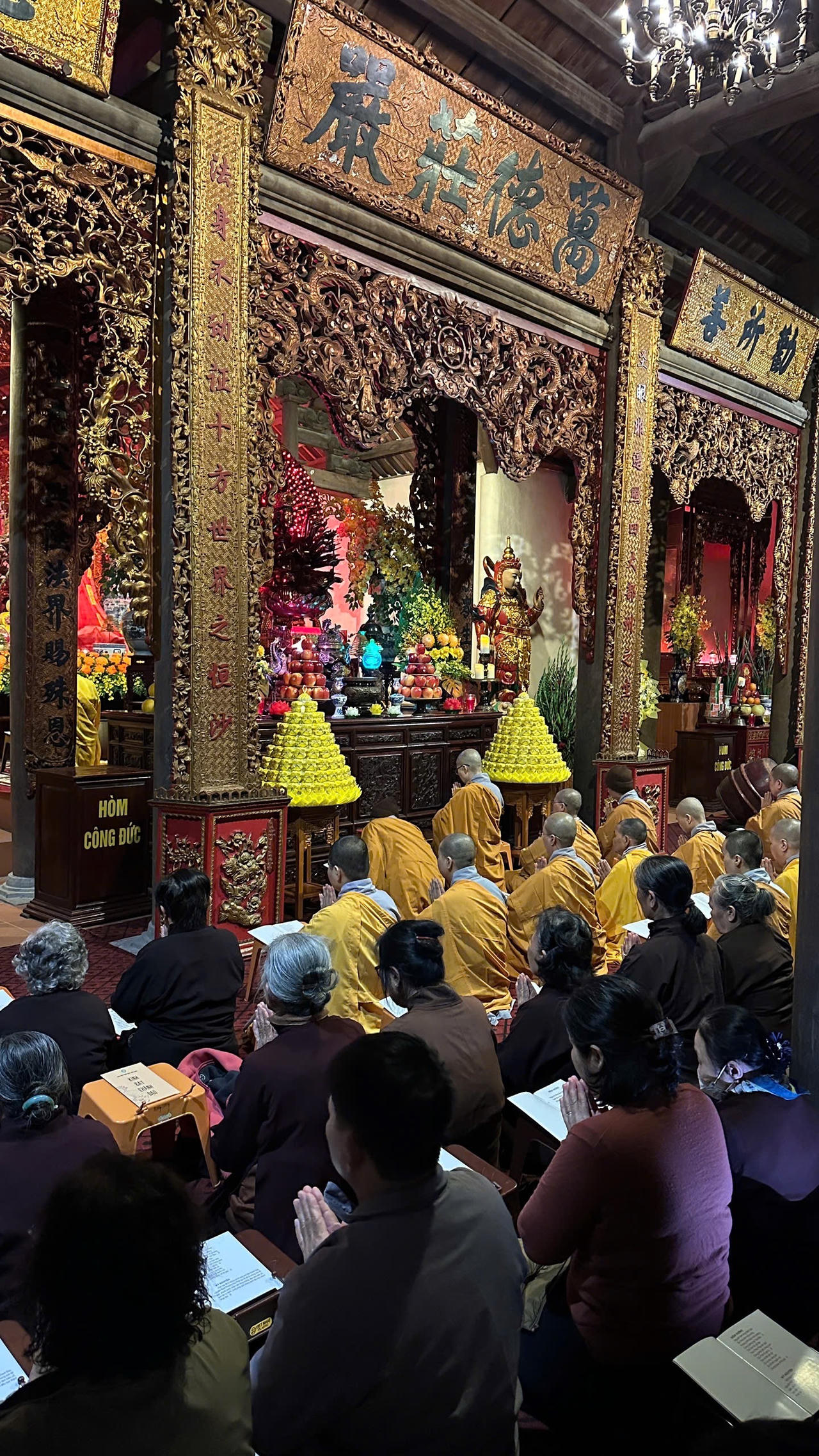 Trang nghiêm lễ an vị tôn tượng tại chùa Hồng Phúc, Hải Phòng
